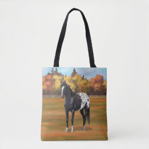 Bolso De Tela Hermoso Stallion de Caballo de Barrio Appaloosa Ne