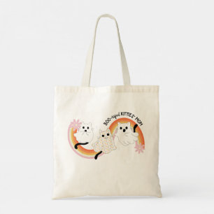 Bolso De Tela Hermosos gatos fantasma de retro lindo Halloween