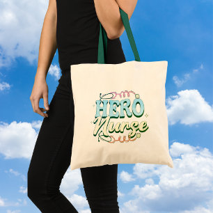 Bolso De Tela HERO ENFERMERA Verde Hoja Linda
