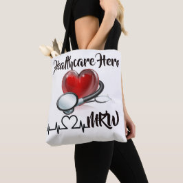 Bolso De Tela Héroe de la atención de la salud - Ver Atrás