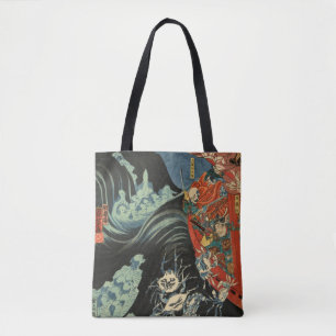 Bolso De Tela Héroe Minamoto del samurai ningún Yoshitsune
