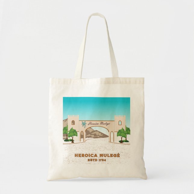 Bolso De Tela Heroica Mulegé Baja California Sur México (Frente)