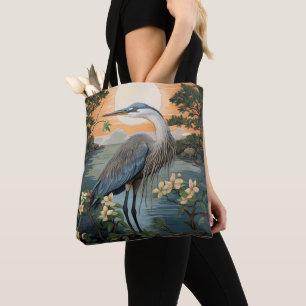 Bolso De Tela Heron en estanque