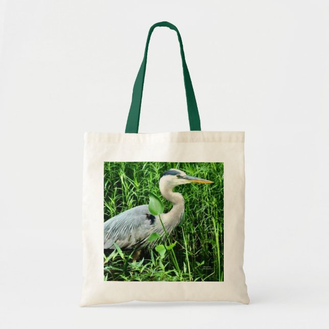 Bolso De Tela Heron En Los Senderos De La Aerolínea Tote Reutili (Frente)