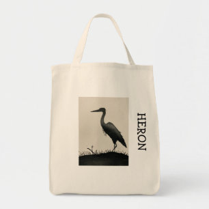 Bolso De Tela Heron Grocery Tote Bag