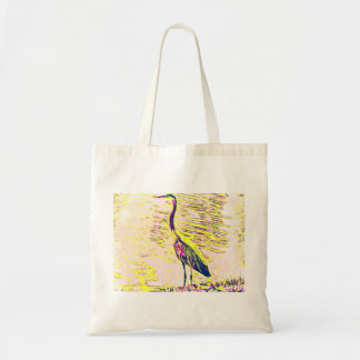 Bolso De Tela Heron Standing Tall