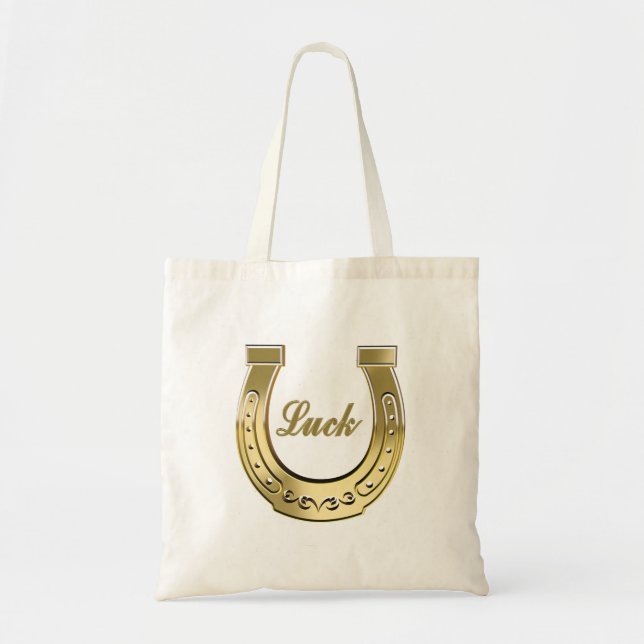 Bolso De Tela Herradura dorada (Frente)
