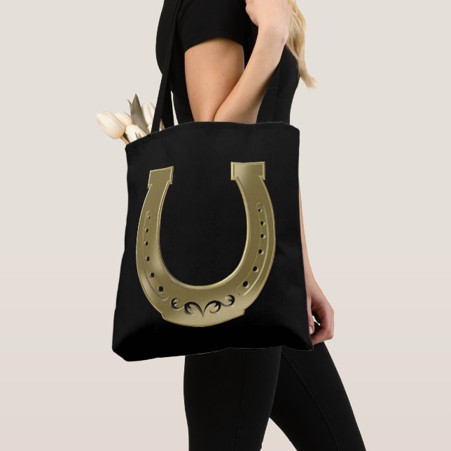 Bolso De Tela Herradura dorada (Detalle)