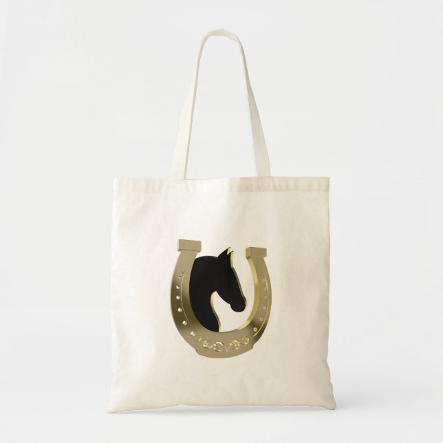 Bolso De Tela Herradura dorada (Frente)
