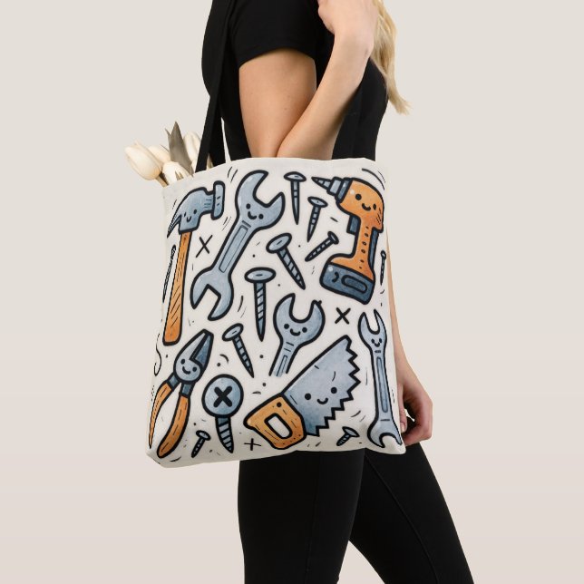 Bolso De Tela Herramientas de bricolaje Doddle Diseño (Detalle)