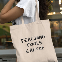 Bolso De Tela Herramientas de Enseñanza en Abundancia Regalo Div