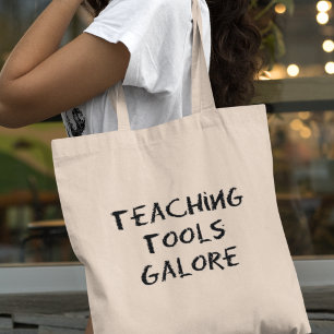 Bolso De Tela Herramientas de Enseñanza en Abundancia Regalo Div