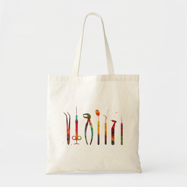 Bolso De Tela Herramientas del dentista (Frente)