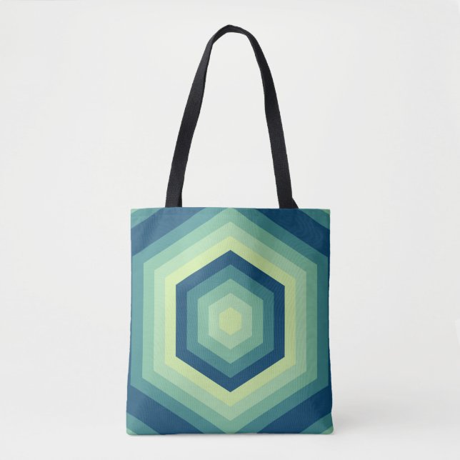 Bolso De Tela Hexa Wave Dreamscape (Anverso)
