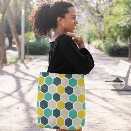Bolso De Tela Hexagonal