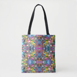 Bolso De Tela Hexágonos de los pescados