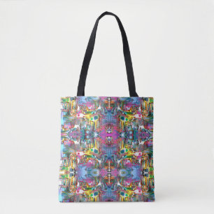 Bolso De Tela Hexágonos de los pescados