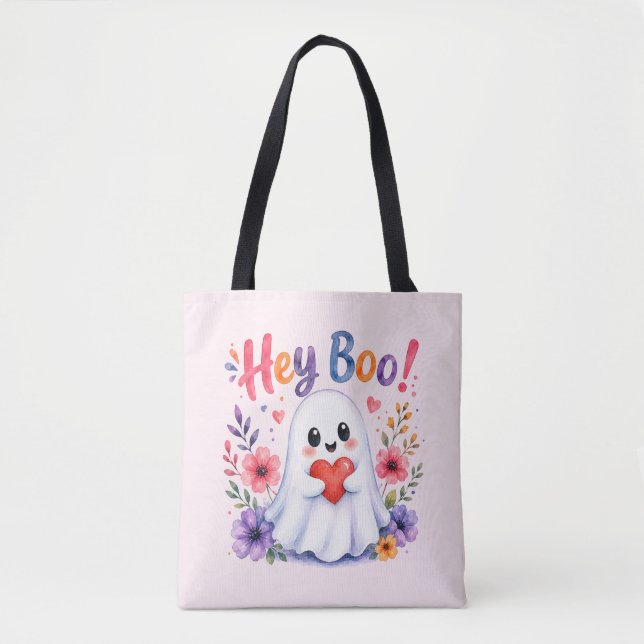 Bolso De Tela Hey boo (Anverso)