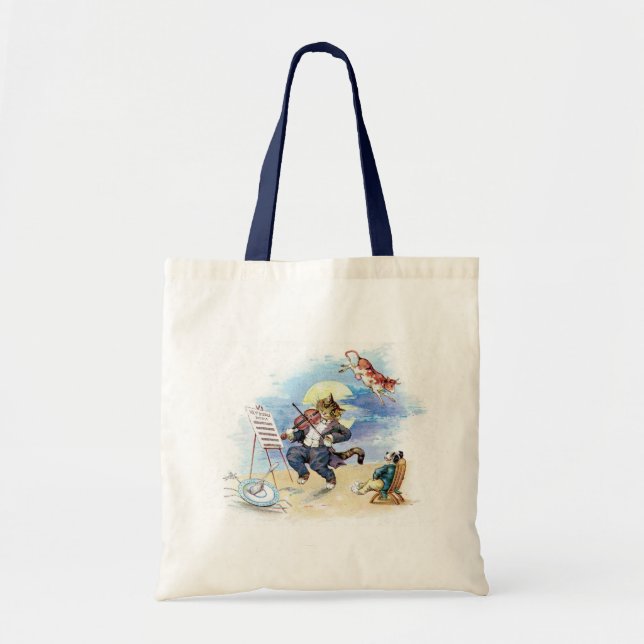 Bolso De Tela Hey, Diddle Diddle Nursery Rhyme (Frente)