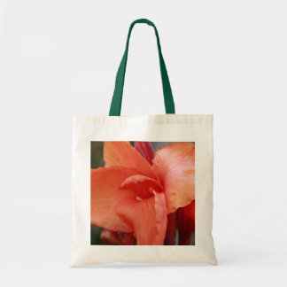 Bolso De Tela Hibisco anaranjado