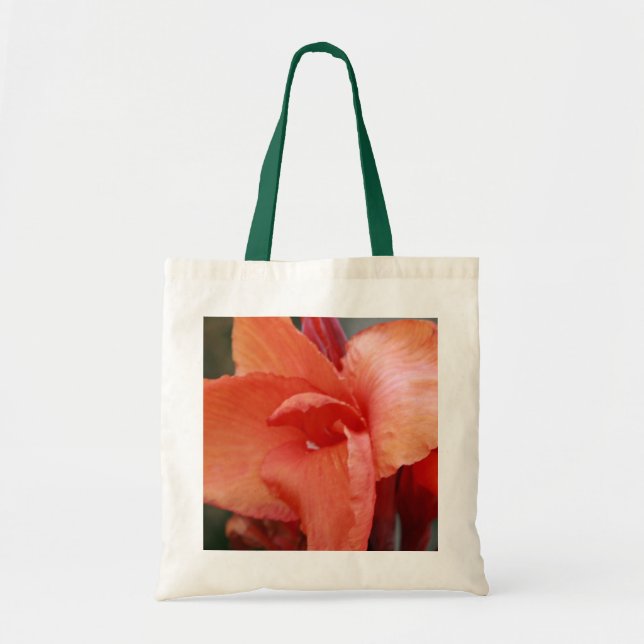 Bolso De Tela Hibisco anaranjado (Frente)