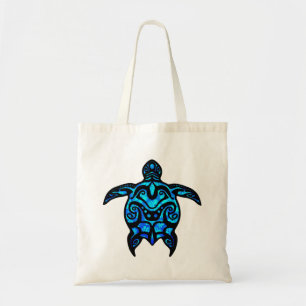 Bolso De Tela Hibisco tribal de la tortuga