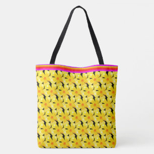 Bolso De Tela Hibiscus - (aloha/Hawaii Carry-all