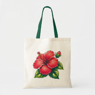 Bolso De Tela Hibiscus Flower