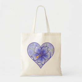 Bolso De Tela Hibiscus & lace BLUE