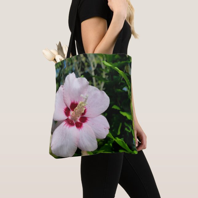 Bolso De Tela Hibiscus Over Print Bag (Detalle)