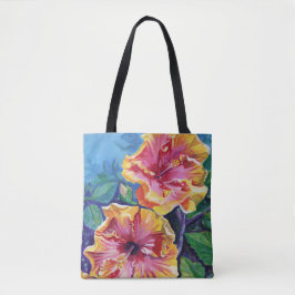Bolso De Tela Hibiscus Tropical Hawai