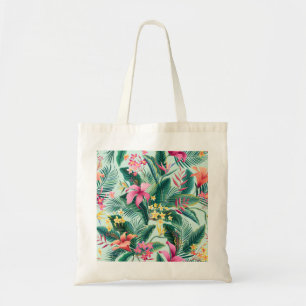 Bolso De Tela Hibiscus tropical: Patrón floral sin foco