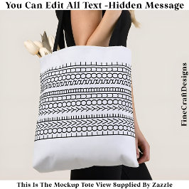 Bolso De Tela Hidden Message Love Your Soul, Custom 109B Quote