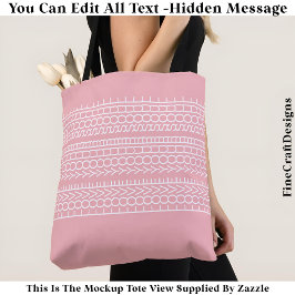 Bolso De Tela Hidden Message Love Your Soul, Custom 109P Quote