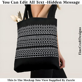 Bolso De Tela Hidden Message Love Your Soul, Custom 109W Quote