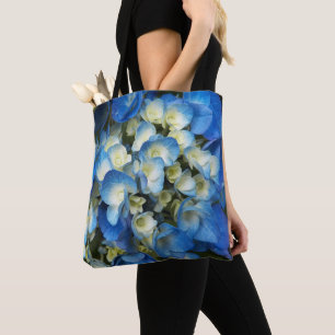 Bolso De Tela Hidrangea Azul bonito Floral