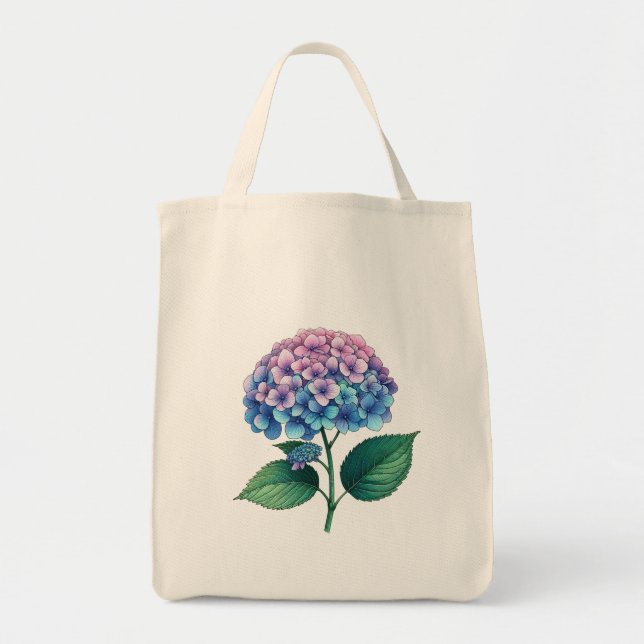 Bolso De Tela Hidrangea Flower (Frente)
