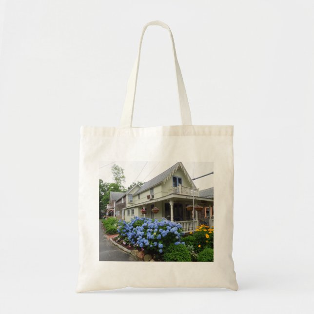 Bolso De Tela Hidrangeas en la esquina - Viñedo de Martha (Frente)