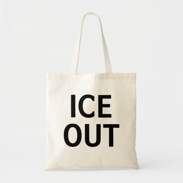 Bolso De Tela Hielo Afuera (Frente)