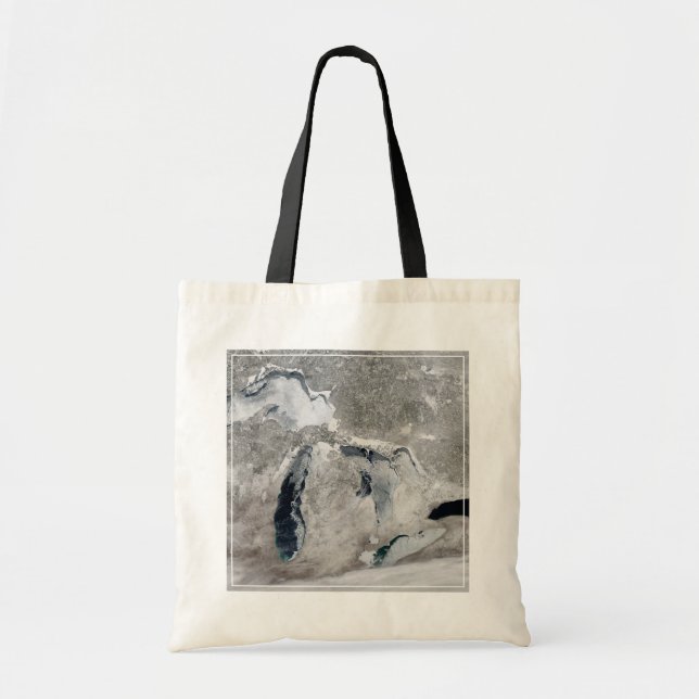 Bolso De Tela Hielo En Los Grandes Lagos, Estados Unidos. (Frente)