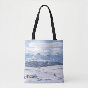 Bolso De Tela Hielo y nieve   Alpes Europeos Snowscape, Italia