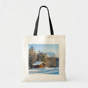 Bolso De Tela Hielo y nieve Alpes suizos de cabina de invierno