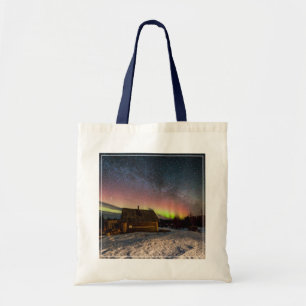 Bolso De Tela Hielo y nieve Aurora Polaris Murmansk, Islandia