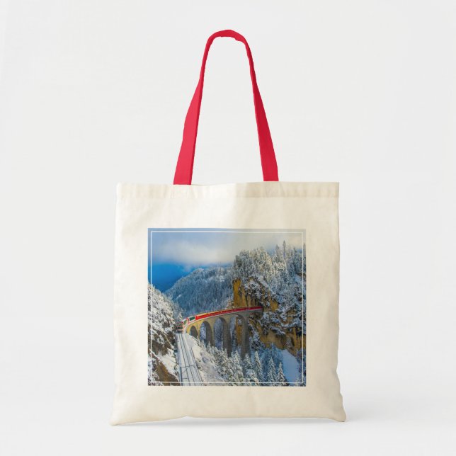 Bolso De Tela Hielo y nieve | Bernina Express, Suiza (Frente)
