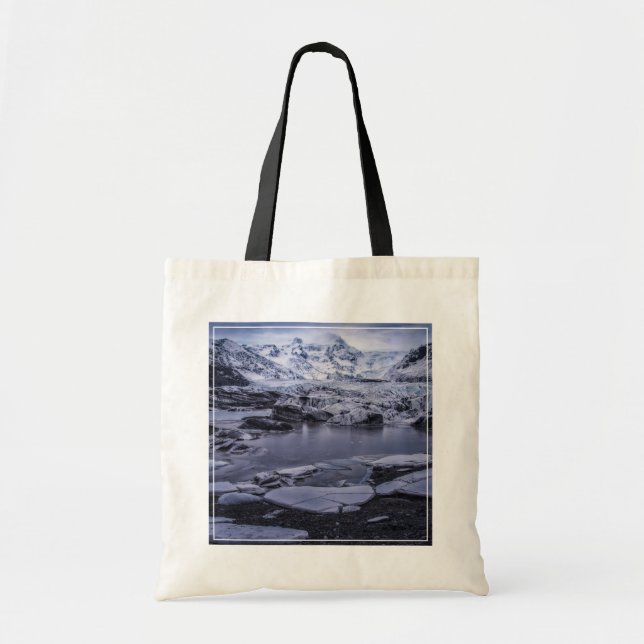Bolso De Tela Hielo y nieve | Glaciar Sólheimajökull, Islandia (Frente)