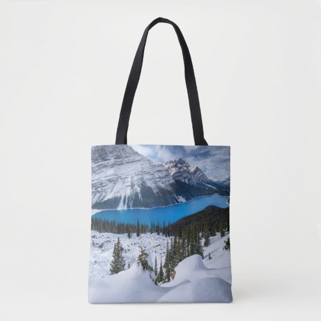 Bolso De Tela Hielo y nieve | Lago Peyto, Rockies Canadienses (Anverso)