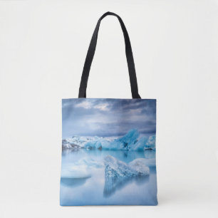 Bolso De Tela Hielo y nieve Laguna Jokulsarlon, Islandia