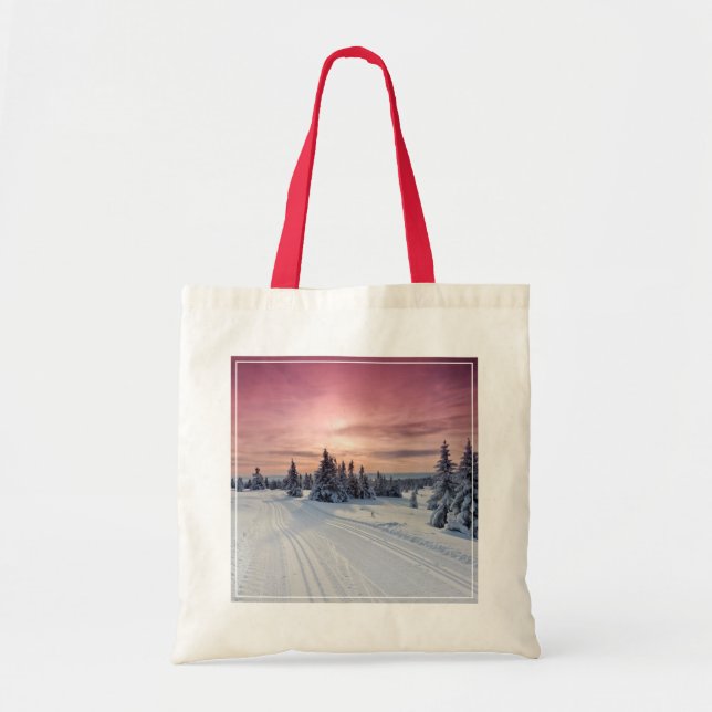 Bolso De Tela Hielo y nieve | Lillehammer, Noruega (Frente)