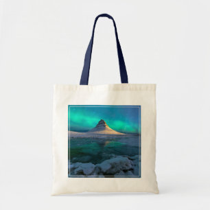 Bolso De Tela Hielo y nieve   Montaña Kirkjufall, Islandia