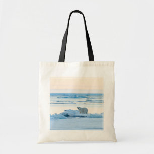 Bolso De Tela Hielo y nieve Polar Bear Iceberg Noruega